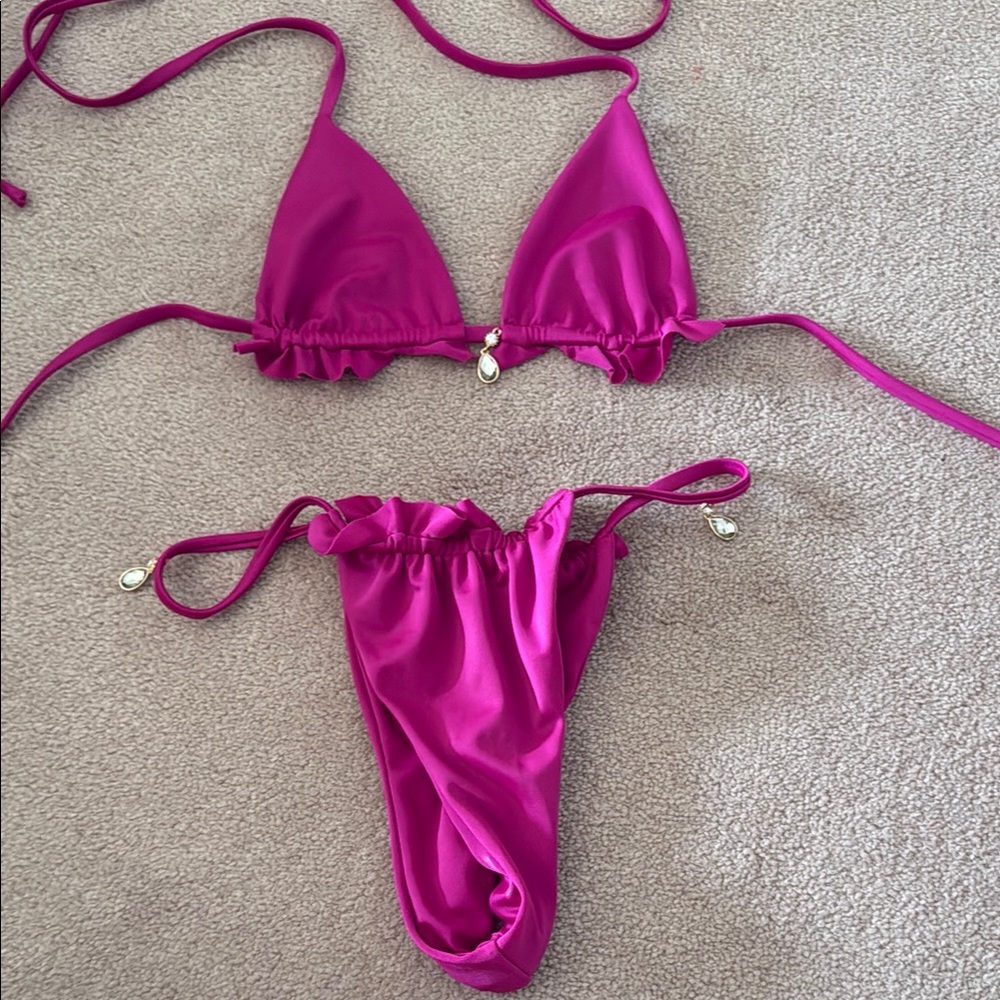 Tiger mist Pink Bikini Set